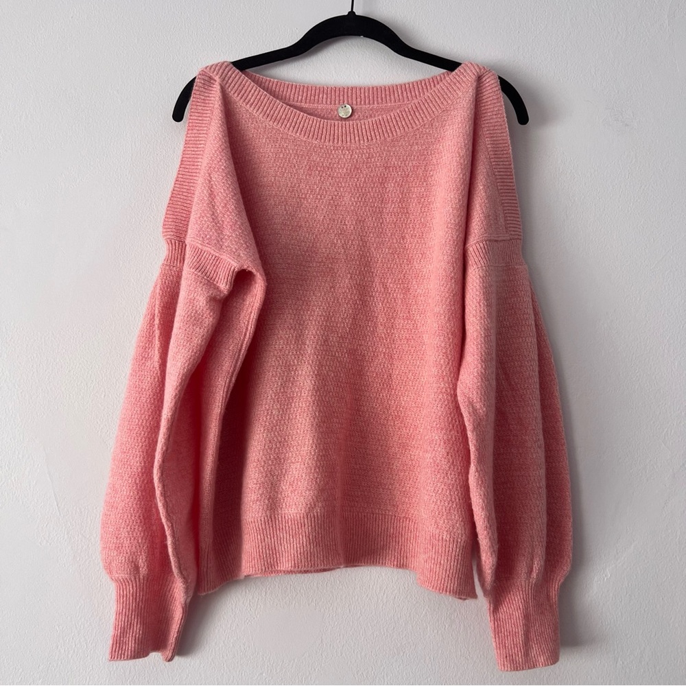 Anthropologie Margaret O' Leary Cold Shoulder Cashmere Sweater Small